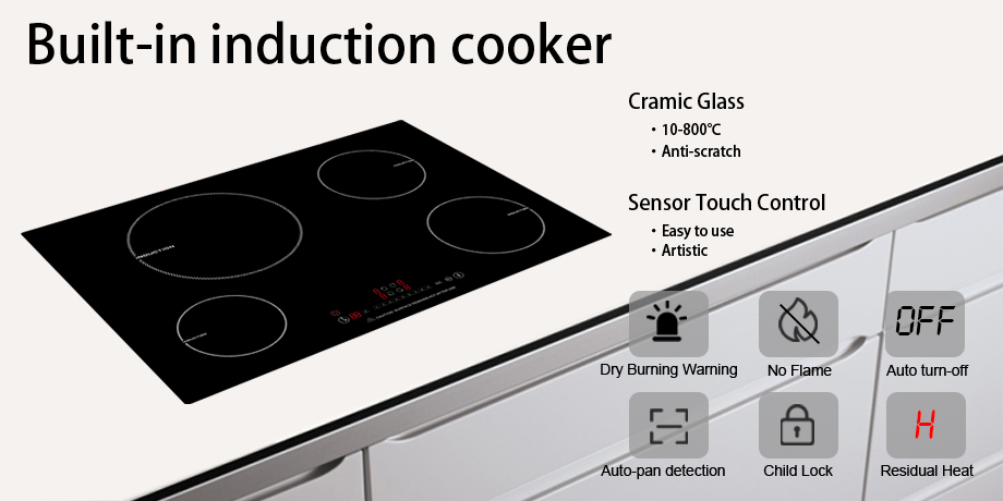 Induction Cooktop 4 Zones