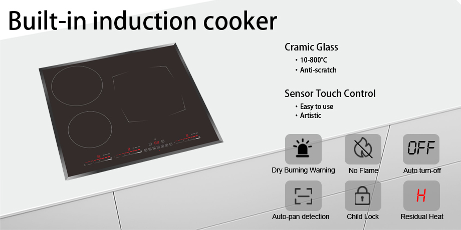3 Cooking Zone Induction Burner