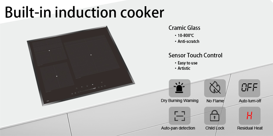 3 Zones Induction Burner