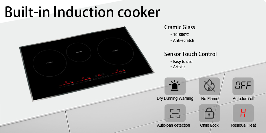 Glass Ceramic Built-in Hob Induction