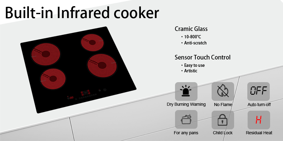 4 Burner Ceramic Cooktop